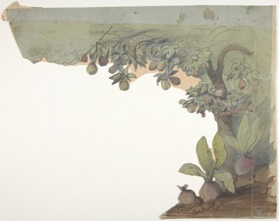 Design til en scene i Opéraen, Paris, 1830-90. af Eugene Ciceri
