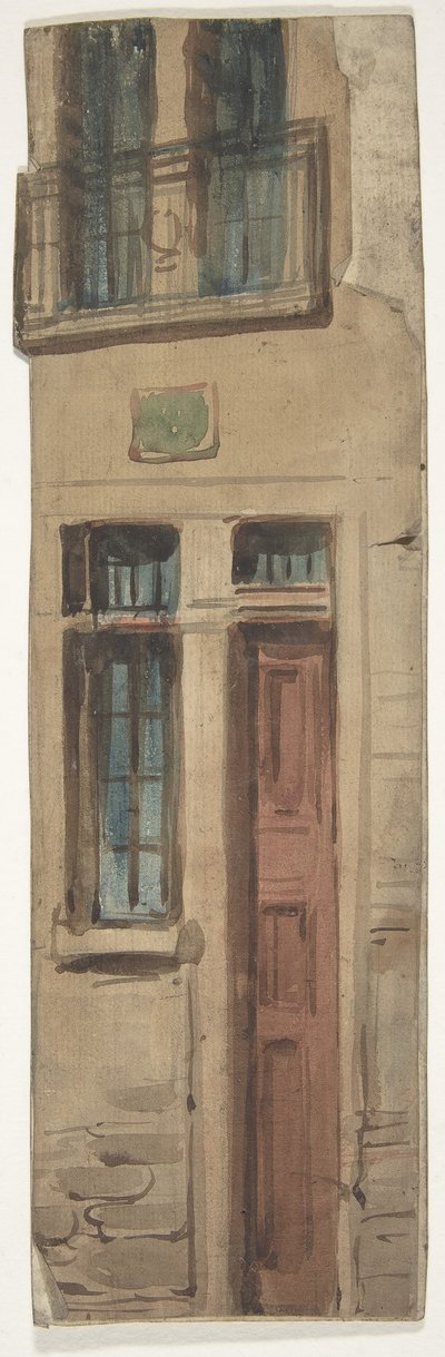 Design til en scene i Opéraen, Paris, 1830-90. af Eugene Ciceri