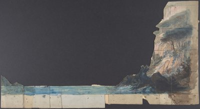 Design til en scene i Opéraen, Paris, 1830-90. af Eugene Ciceri