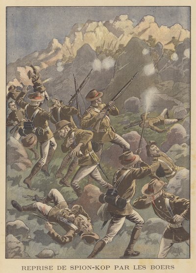 Slaget ved Spion Kop, Sydafrika (farvemedlemmer) af Eugene Damblans