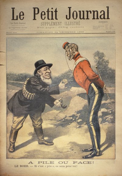 Hoveder eller haler! The Boer:- Hvis dens hale er noget for dig!, forside af Le Petit Journal, 24. december 1899 af Eugene Damblans
