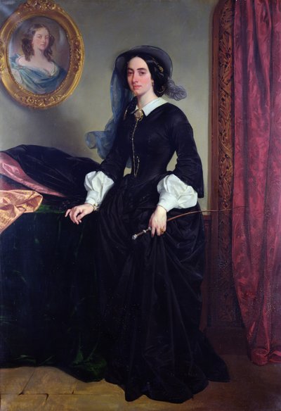 Portræt af Marie Deveria, 1856 af Eugene Deveria