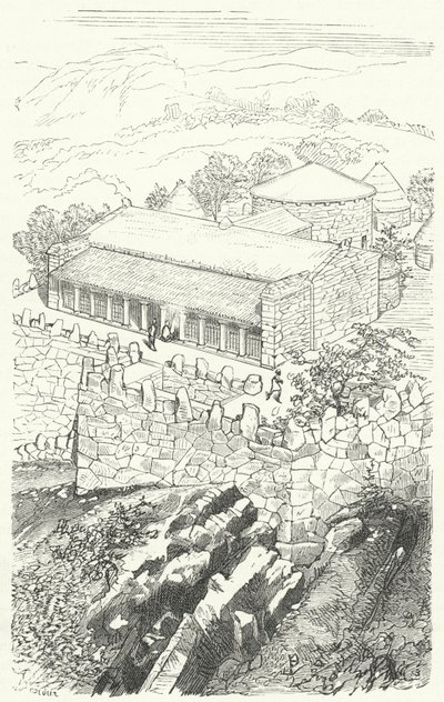 Hus af en Pelasgisk adelsmand af Eugene Emmanuel after Viollet le Duc
