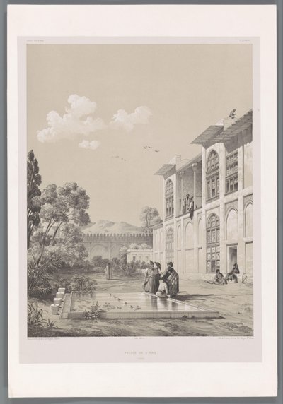 View in the Garden of the Arg af Karim Khan Palais de l