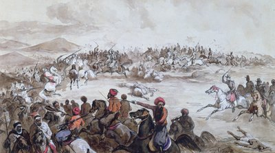 Tilfangetagelse af Abd el-Kader-stammen (1808-83) af Henri d