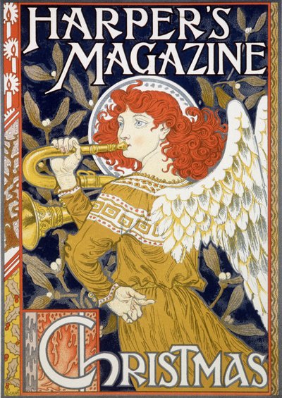 Angel Sounding of the Trumpet - Amerikansk juleplakat for "Harper