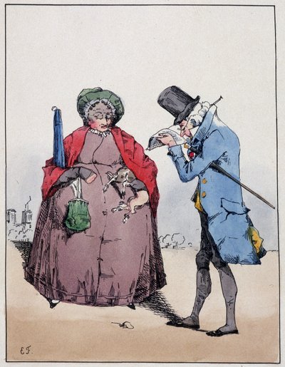 Borgerligt ægtepar, Jardin du Luxembourg - i ""Souvenirs d