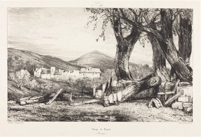 Gorge de Royat, Auvergne af Eugene Isabey