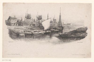 Havn med både og vindmøller Pladér kanalen Erindringer om Eugène Isabey (serietitel) Souvenirs d