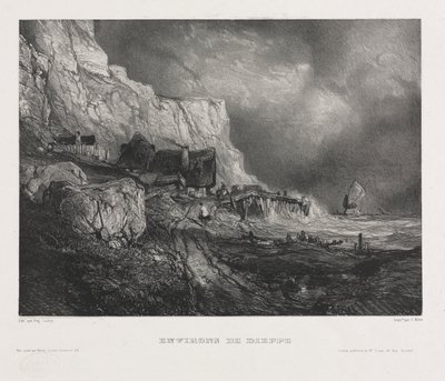 Six Marines: Environs of Dieppe af Eugene Isabey