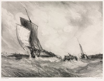 Six Marines: Return to Port, 1833. af Eugene Isabey
