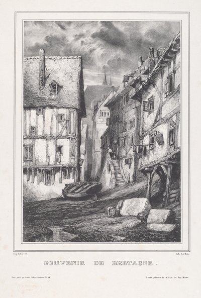 Souvenir fra Bretagne af Eugene Isabey