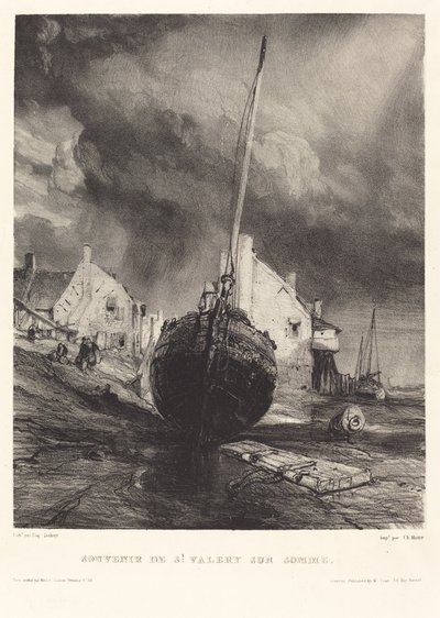 Souvenir fra St. Valéry sur Somme af Eugene Isabey
