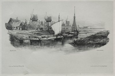 Souvenirs: Kanalbanken af Eugene Isabey