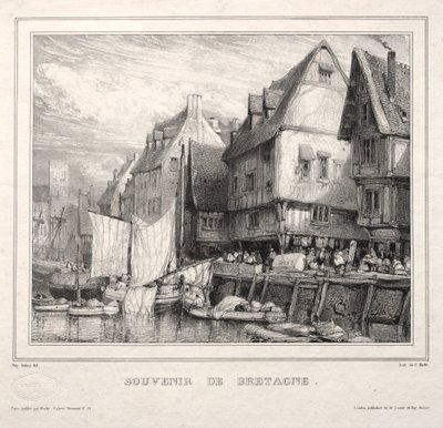 Souvenirs: Souvenir fra Bretagne af Eugene Isabey