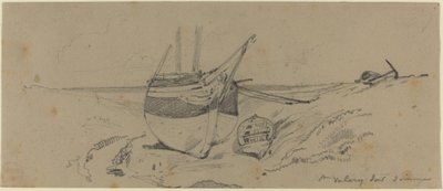 St. Valery sur Somme af Eugene Isabey