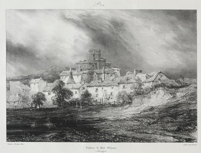Maleriske og romantiske rejser i det gamle Frankrig, Auvergne..., 1830. af Eugene Isabey