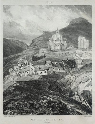 Maleriske og romantiske rejser i det gamle Frankrig, Auvergne..., 1831. af Eugene Isabey
