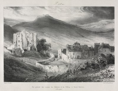 Maleriske og romantiske rejser i det gamle Frankrig, Auvergne..., 1831. af Eugene Isabey