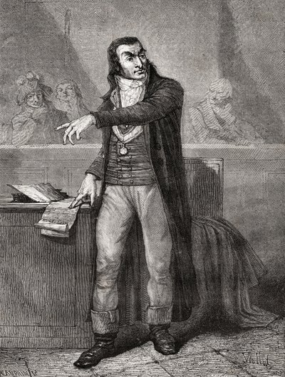 Antoine Quentin Fouquier-Tinville (1746-95), graveret af Blanpain af Eugene Joseph Viollat