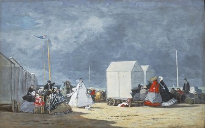 Nærmer sig Storm, 1864 af Eugene Louis Boudin