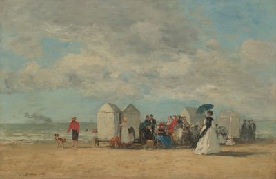 Strandscene af Eugene Louis Boudin