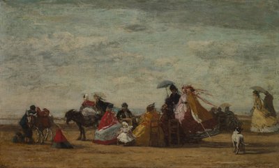 Strandscene, ca. 1865-1867. af Eugene Louis Boudin