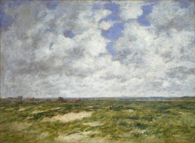Berck, overskyet landskab, 1882 af Eugene Louis Boudin