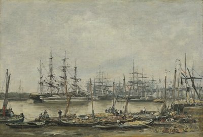 Bordeaux, kajen, 1874 af Eugene Louis Boudin