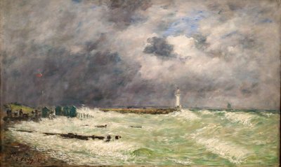 Vindstød i Frascati, Le Havre af Eugene Louis Boudin