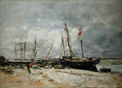 Le Crotoy af Eugene Louis Boudin