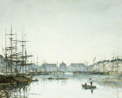 Le Havre, Handelsbassinet, 1894 af Eugene Louis Boudin