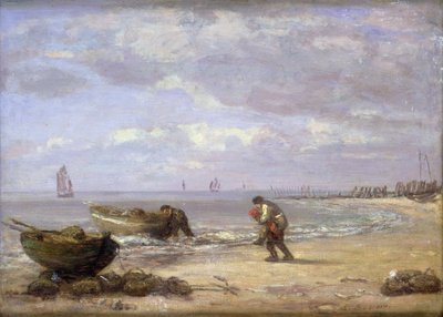 Lavvande nær Honfleur af Eugene Louis Boudin