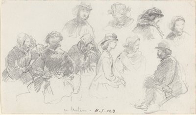 Passagerer om bord, slutningen af det 19. århundrede. af Eugene Louis Boudin