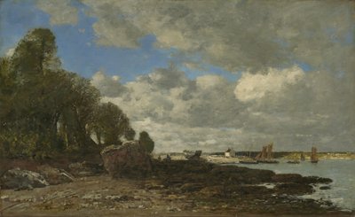 Plougastel, færgeoverfarten, 1873 af Eugene Louis Boudin
