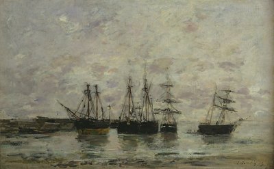 Portrieux, 1869 af Eugene Louis Boudin