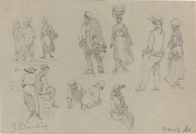 Provinsfigurer, slutningen af det 19. århundrede. af Eugene Louis Boudin
