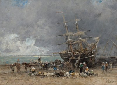 Terre-Neuviers tilbagevenden af Eugene Louis Boudin