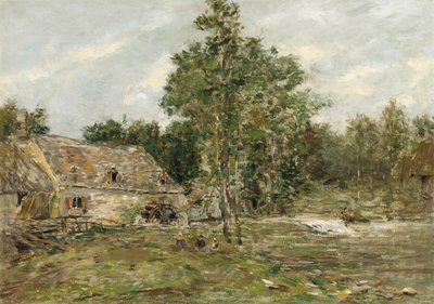 Saint-Cenery, Møllen, ca. 1890-92 af Eugene Louis Boudin