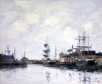 Bassinet ved Fecamp af Eugene Louis Boudin