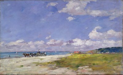 Stranden ved Trouville, ca. 1887-96 af Eugene Louis Boudin