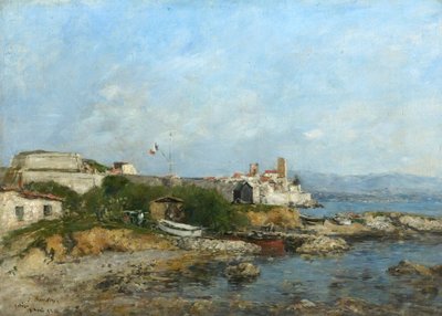 Befæstningsværket i Antibes, Frankrig, 1893 af Eugene Louis Boudin
