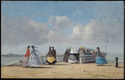 Molen i Trouville, 1864 af Eugene Louis Boudin