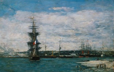 Havre Havre, c.1864-66 af Eugene Louis Boudin
