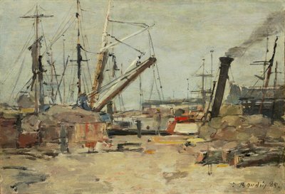 Trawlerne, 1885. af Eugene Louis Boudin
