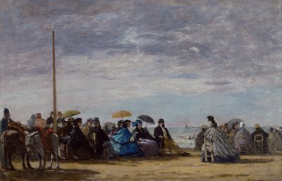 Stranden, 1864 af Eugene Louis Boudin