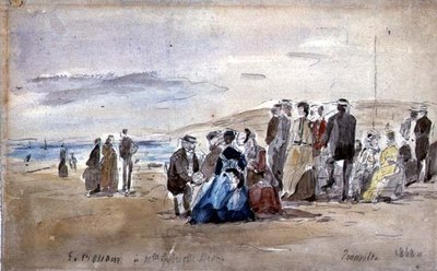 Trouville af Eugene Louis Boudin
