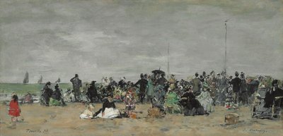Trouville Beach, 1874 af Eugene Louis Boudin