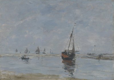 Trouville ved lavvande, ca. 1888-95 af Eugene Louis Boudin