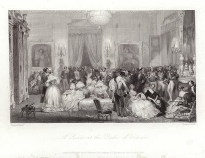 En Soiree hos hertugen af Orleans af Eugene Louis Lami